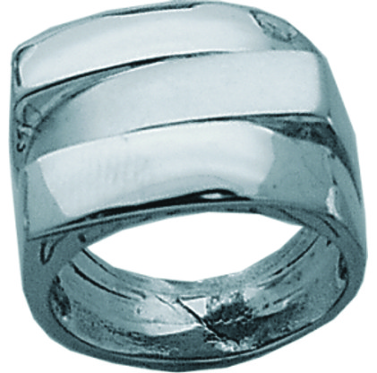 Anillo platabella sin piedra liso triple desplazado 