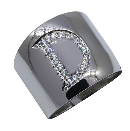 Anillo Peter D imprenta, platabella