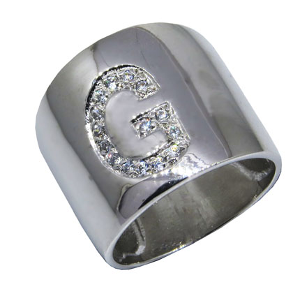 Anillo Peter G imprenta, platabella