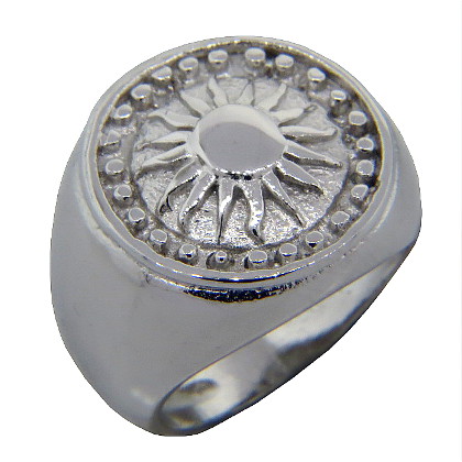 Anillo sello sol sin piedra platabella