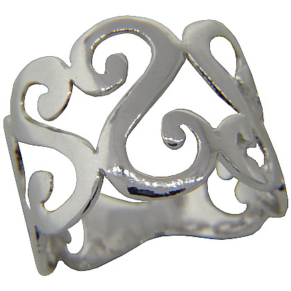 Anillo arabesco parejo platabella 