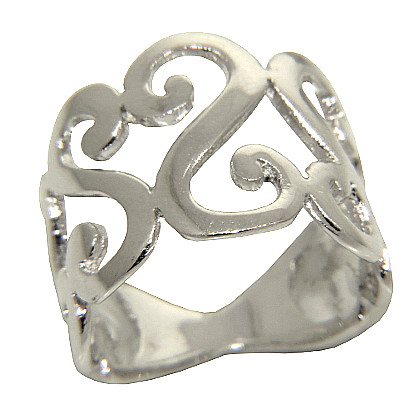 anillo arabescato oleado platabella