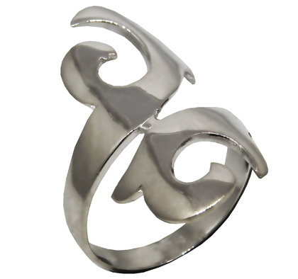 Anillo arabesco doble platabella