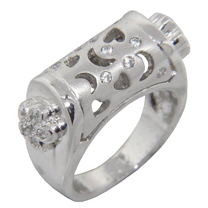 anillo cabeza calada luna platabella