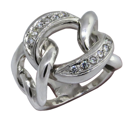 Anillo groumet con piedras platabella