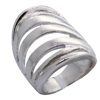 Anillo quintuple olas diagonal platabella