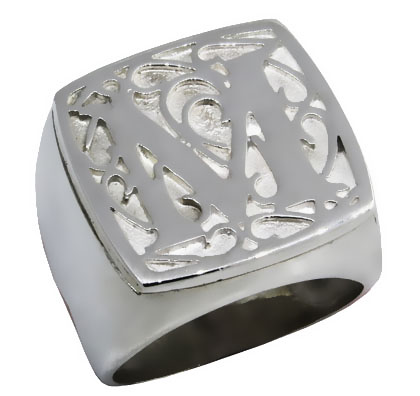 anillo britania letras sello platabella