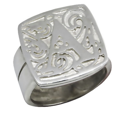 anillo britania letra doble cuerpo platabella 