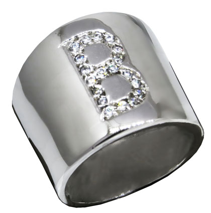 Anillo peter B imprenta, platabella