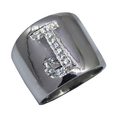 Anillo peter J imprenta, platabella