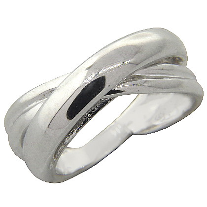 anillo cruzado superpuesto platabella
