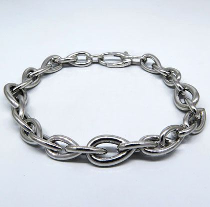 pulsera eslabonada blanca 
