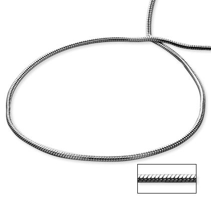 Cadena tubito hilo 60 (precio por 40 cm ) ( peso aprox : 9,9 )