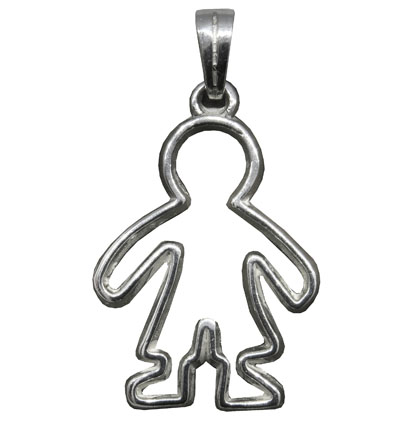 Colgante contorno nene 5 cm