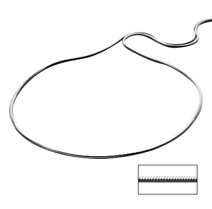 cadena tubito hilo 30 (precio por 40 cm ) ( peso aprox 2.70 )