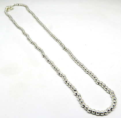 Gargantilla bolitas 3 mm X 40 Cm (con alargue de 5 cm+ )