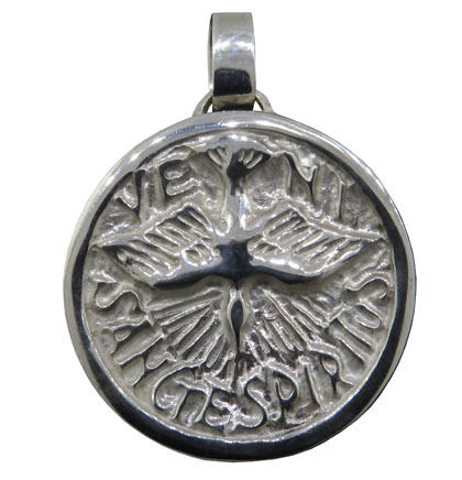 dije espiritu santo virola, ( diametro : 4cm )