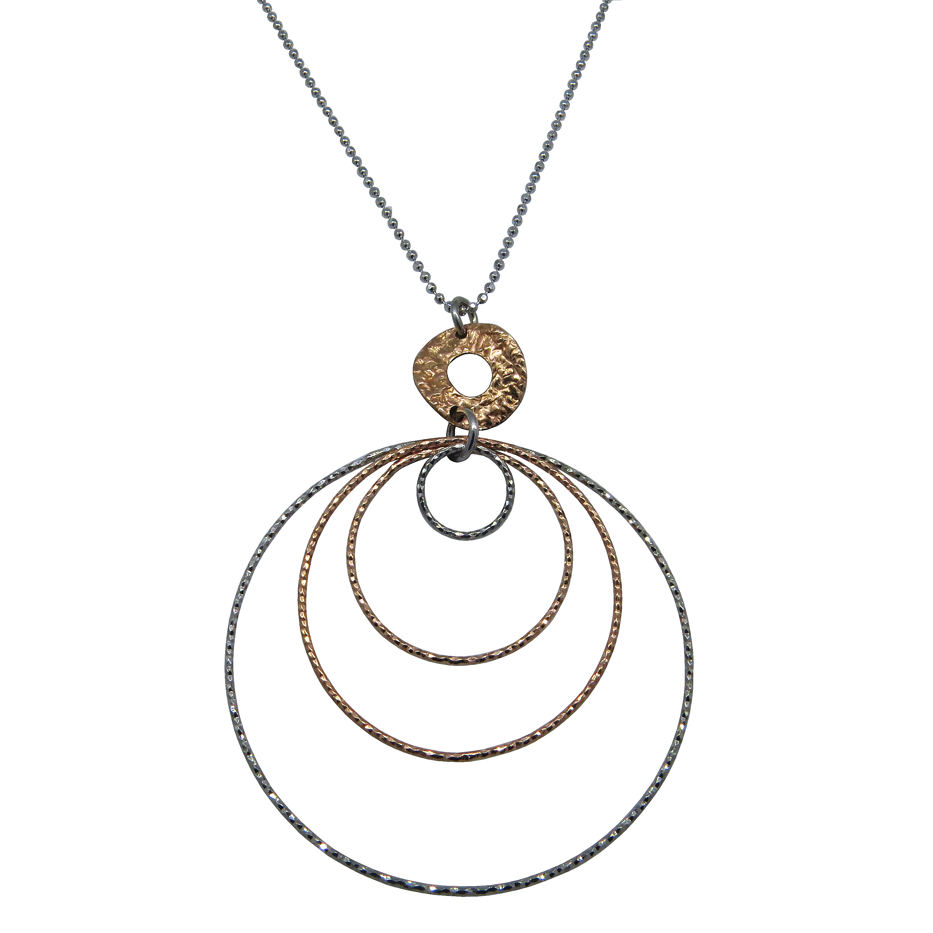 conjunto circulos , facetados, cadena bolitas, blanco y rosado