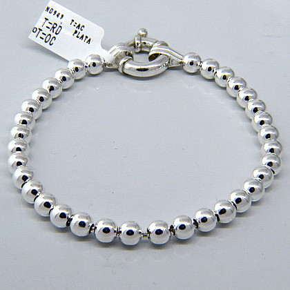 pulsera bolitas 5 mm cierre marinero	