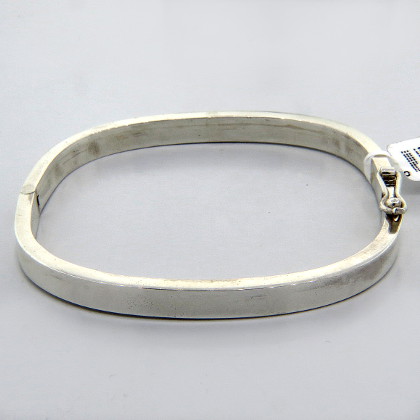 pulsera esclava avellana chata con visagra, cierre cajon