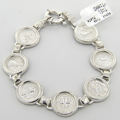 pulsera plata santos chica cierre marinero