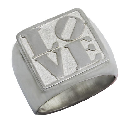 love anillo sello