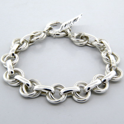 pulsera eslabones ovalados y redondos