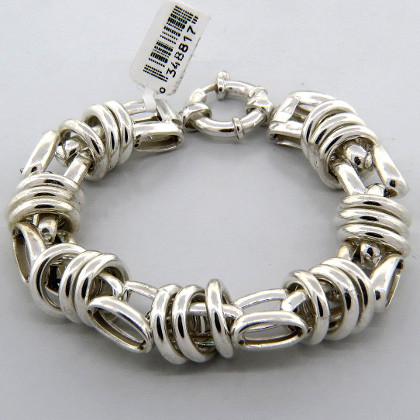 pulsera eslabones ovalados y redondos