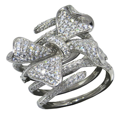 anillo monio pavee tipo resorte