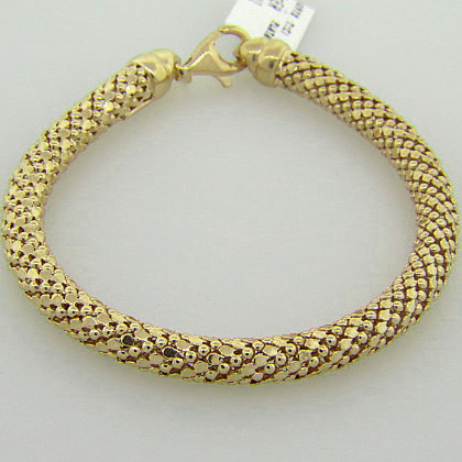 pulsera fope redonda amarilla facetada