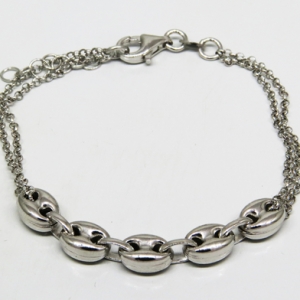 pulsera eslabones ovalados en el centro