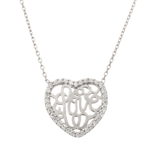 conjunto corazon calado love borde pave
