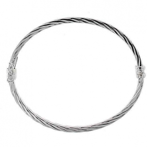 Pulsera esclava torzada bisagra