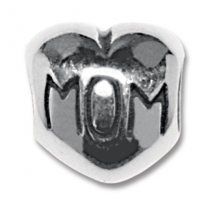 abalorio macizo corazon mama