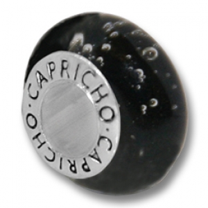 murano Color Negro con burbujas