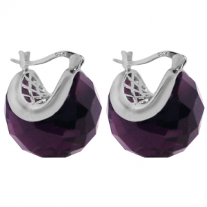 Par aros miss capricho color amatista