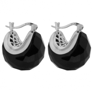 Par aros miss capricho color negro