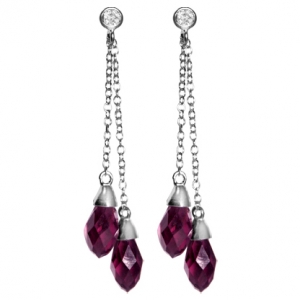 Par aros madame capricho cubic amatista