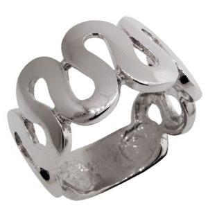 Anillo platabella onda grande 