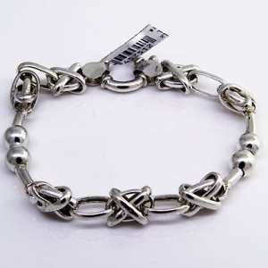 pulsera cruces y doble bolita