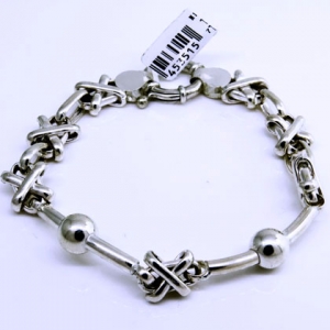 Pulsera cruces, barritas, bolitas