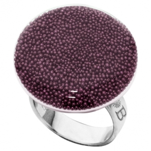 anillo bubble plano uva