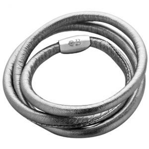 pulsera cuero plata