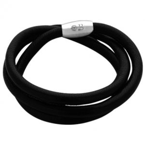 pulsera cuero negra
