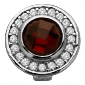 dije Boton Cubic Rojo