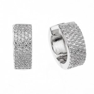 Par aros linea Premium, chatos pavee, blancos, ajustables (sin perno)