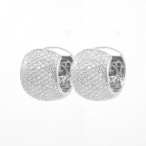 Par Aros linea Premium, argollas, anchas, pavee