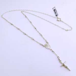 Collar denario con bolitas de 2,5 mm