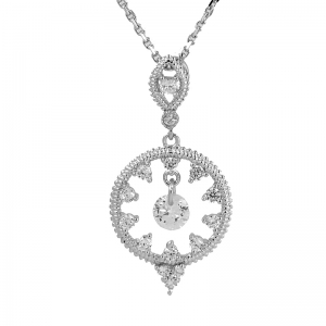 conjunto ovalo + circulo, con piedras blancas de diferentes tamaños