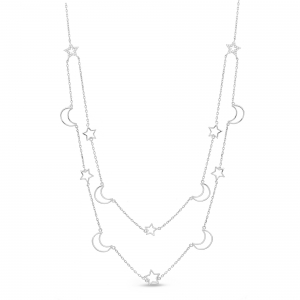 Conjunto doble cadena, estrellas, lunas
